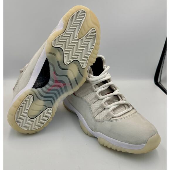 Nike Air Jordan 11 Retro Platinum Tint Mens White Sz 11 378037-016 # 412 - Picture 7 of 8
